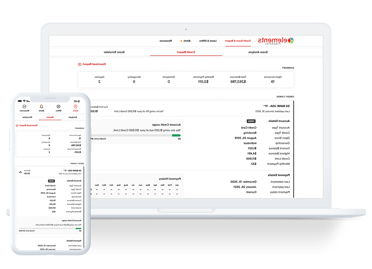 Screenshot of our SavvyMoney tool